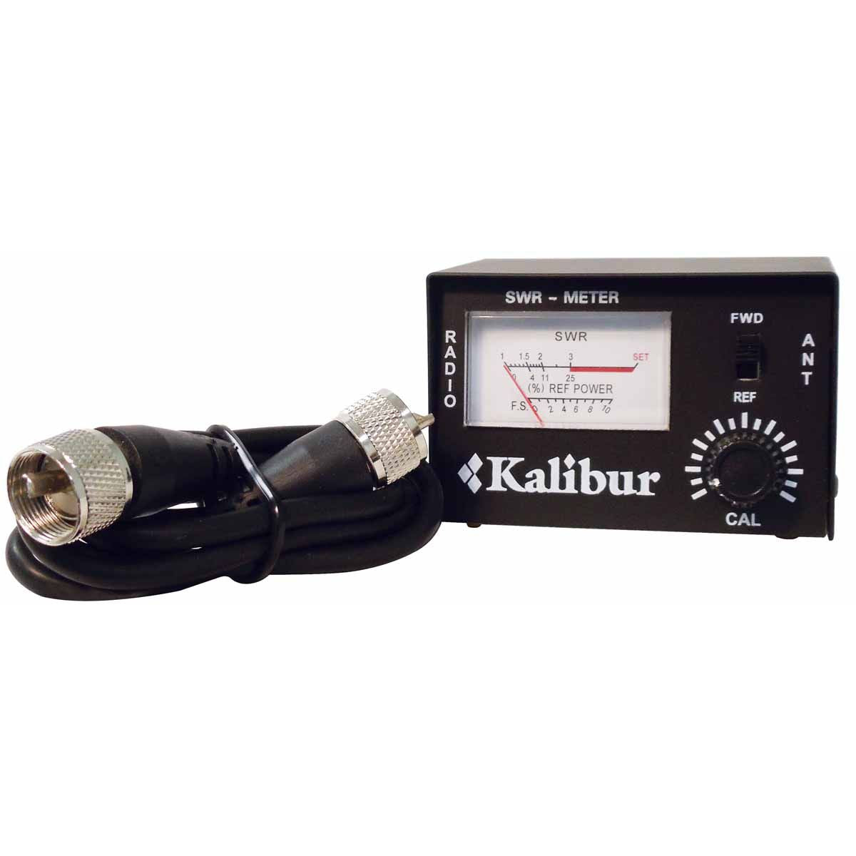 Kalibur - KSWR3 10 Watt mini SWR meter with 3 foot Coax cable with PL259 connecters on each end