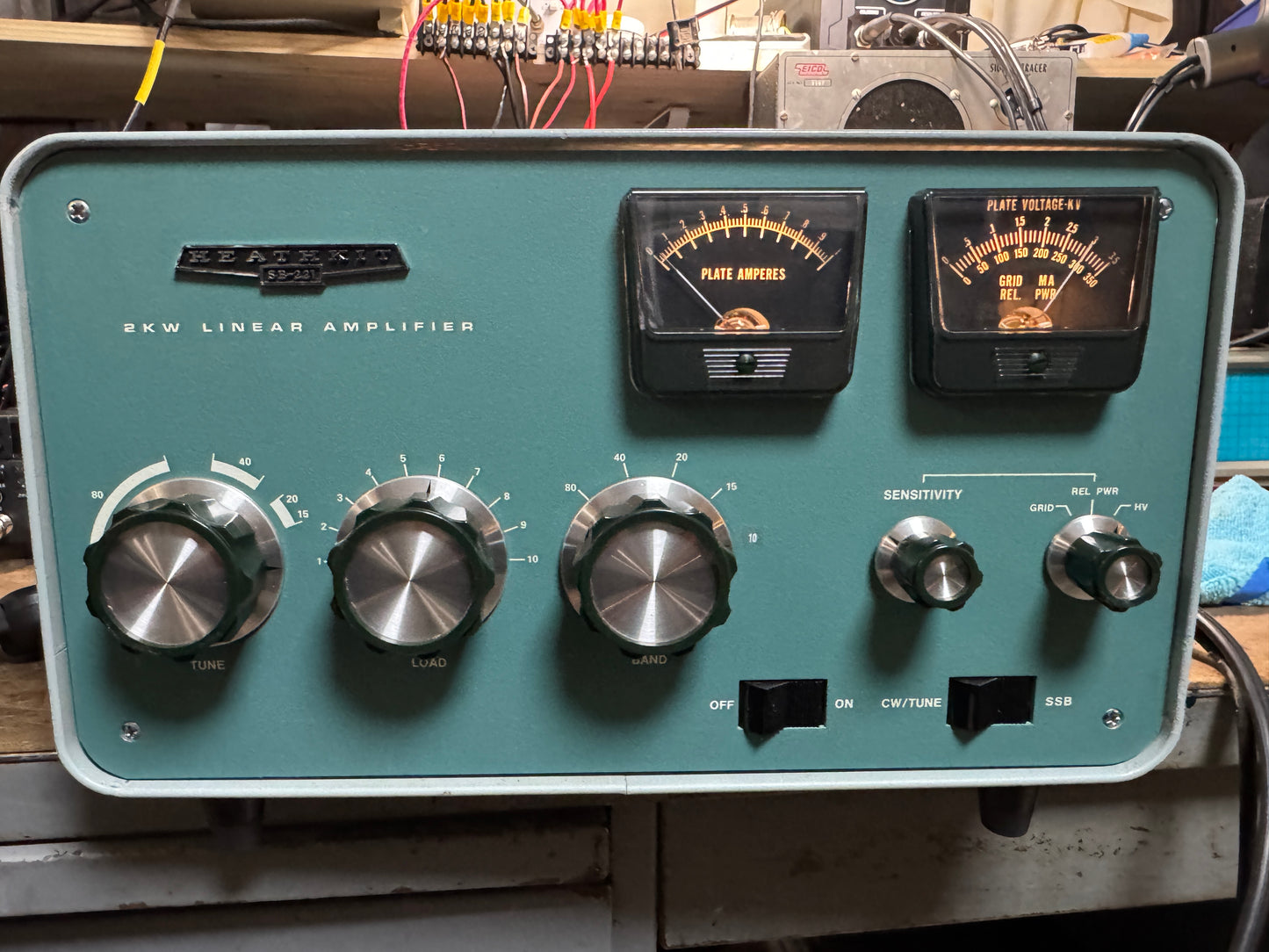 Heathkit SB-221 Linear Amplifier in used HAM Radio Equipment