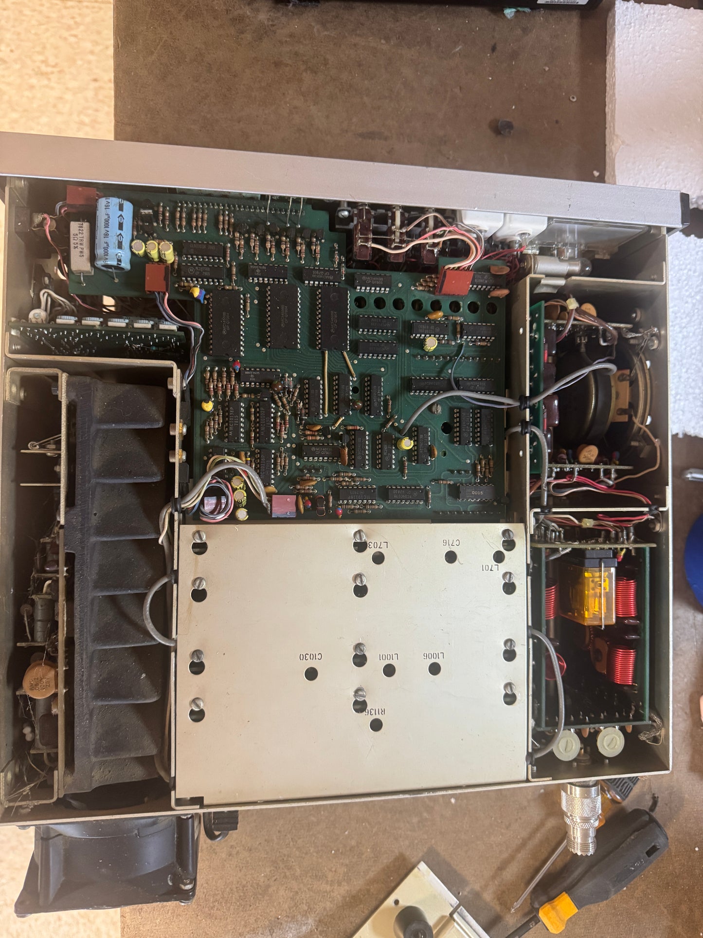 Drake TR7 and PS7 power supply with D-104 10DA