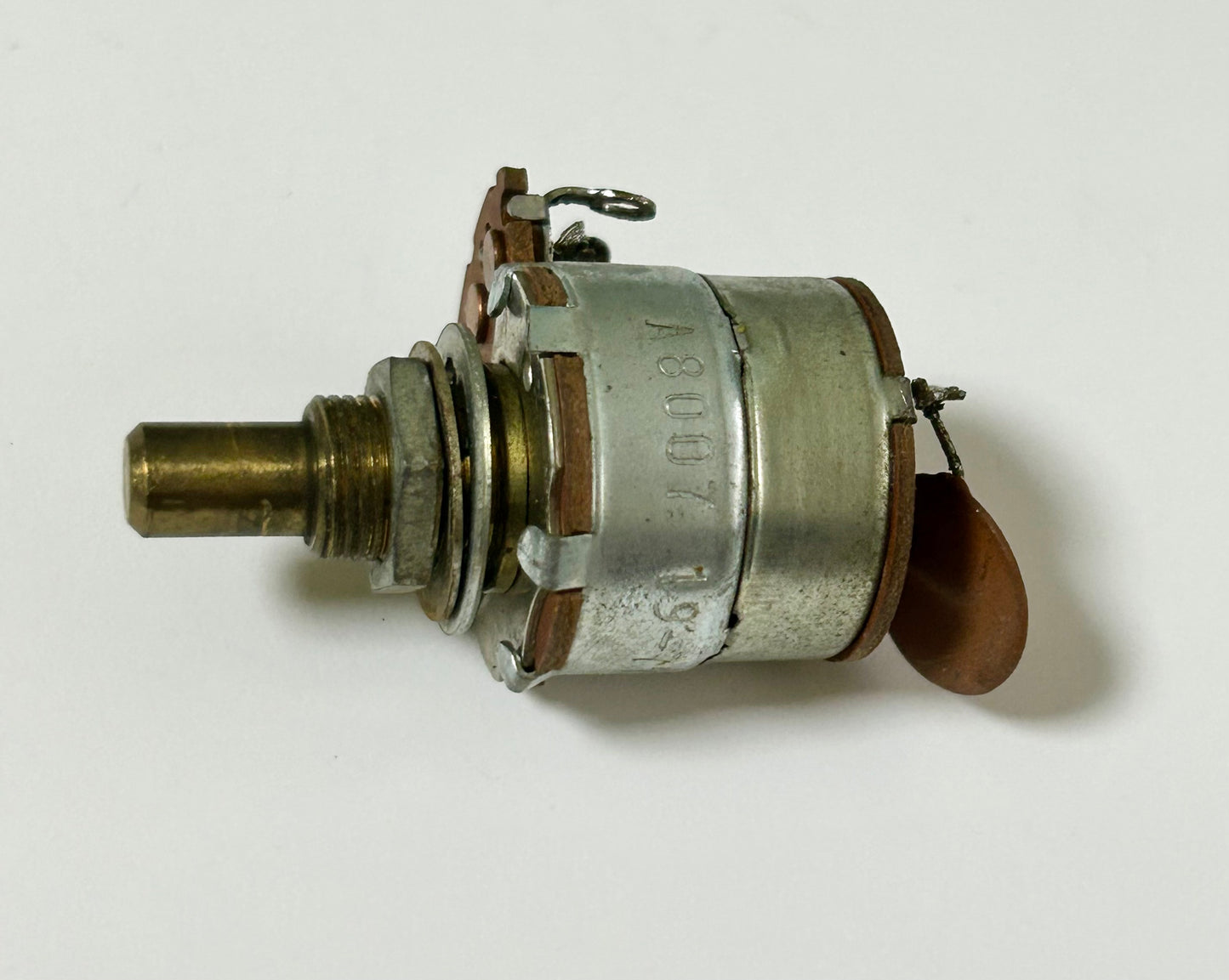 Mechanical component on a white background