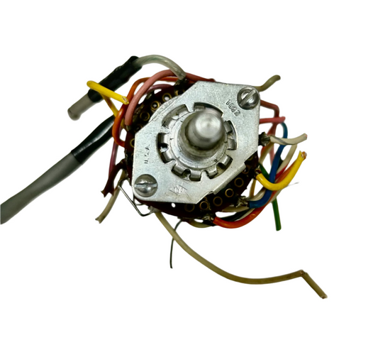 Mechanical component with wires on a white background