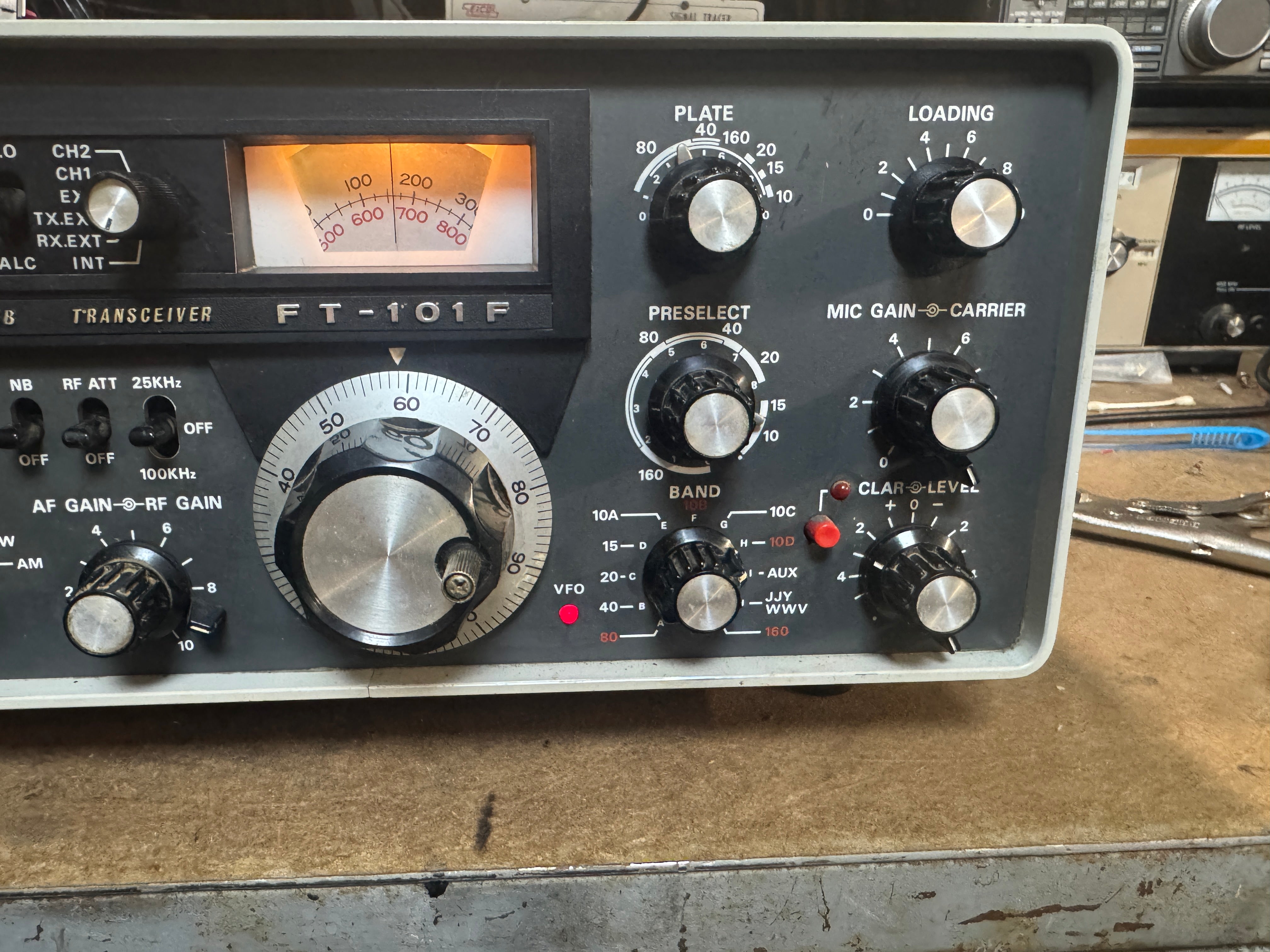 Yaesu FT-101F and two 6JS6C, one 12BY7A – CB And HAM Radio Depot