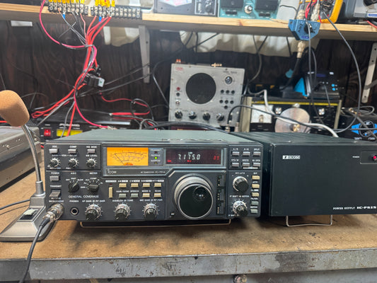 Icom IC-751A with SM6 and PS15