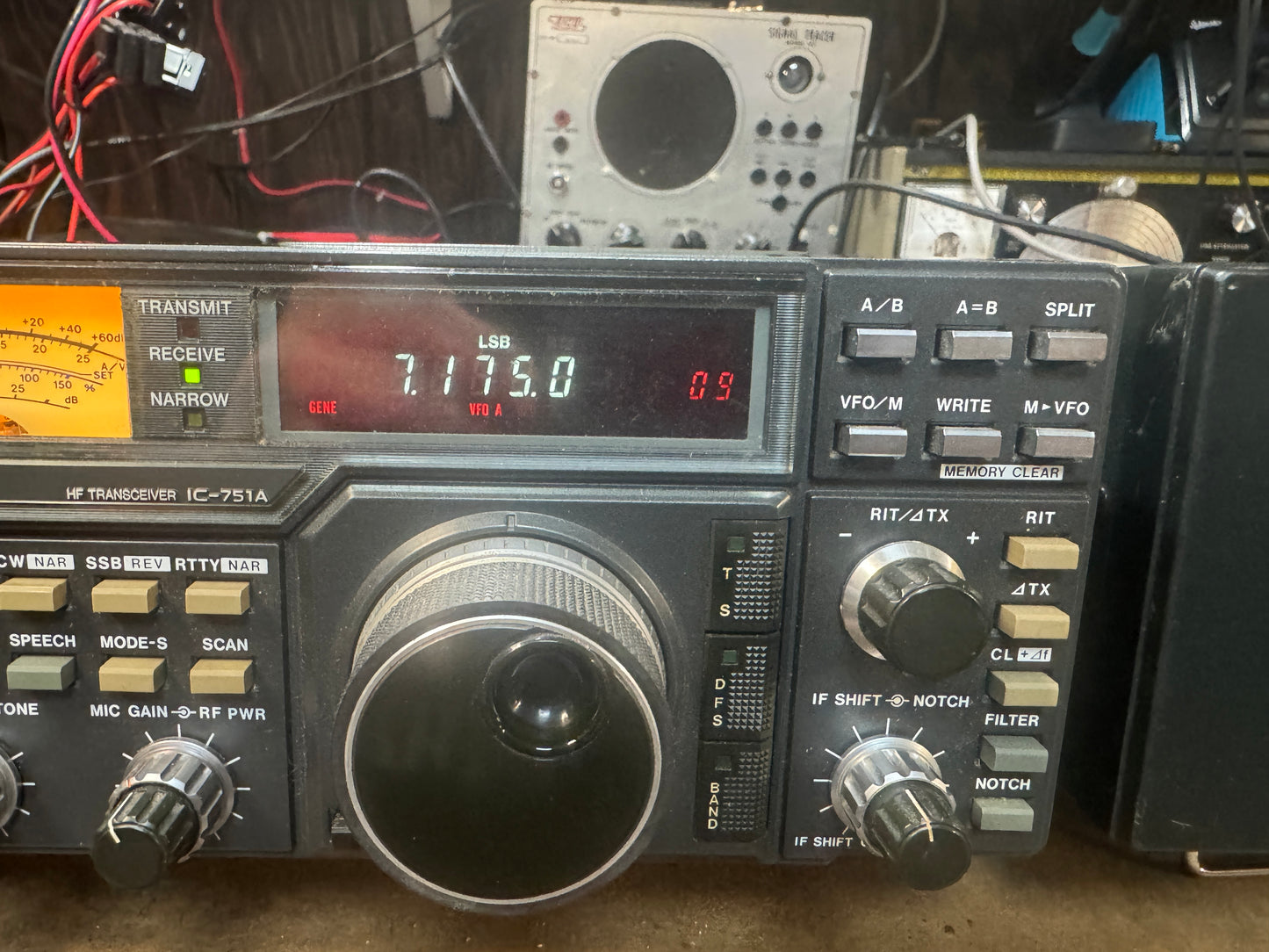 Icom IC-751A with SM6 and PS15