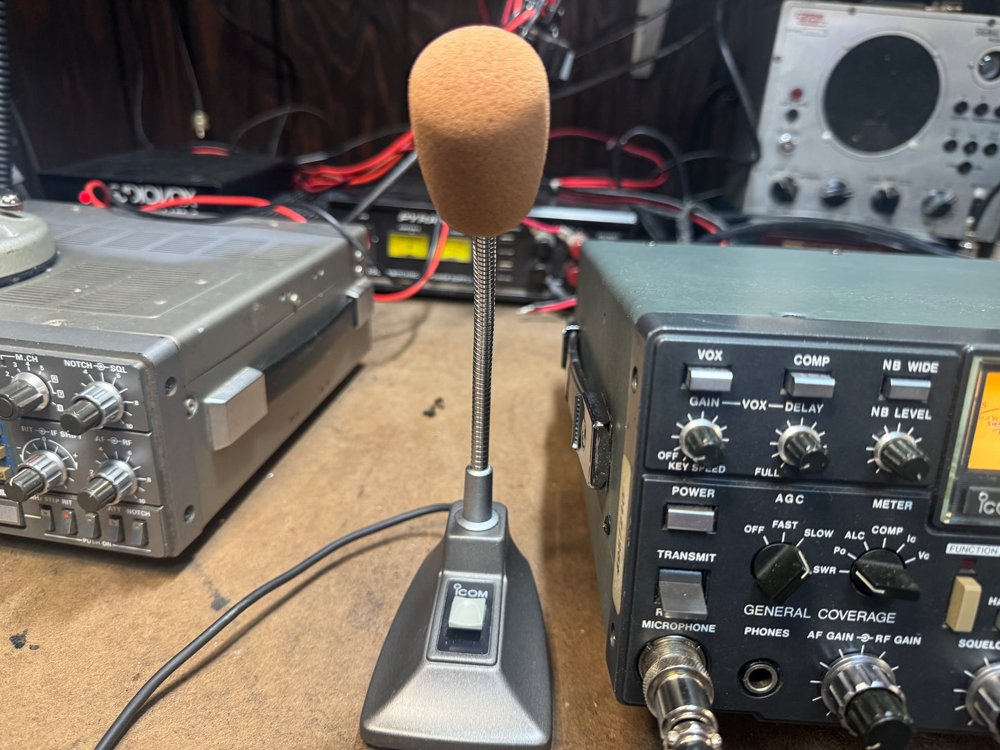 Icom IC-751A with SM6 and PS15