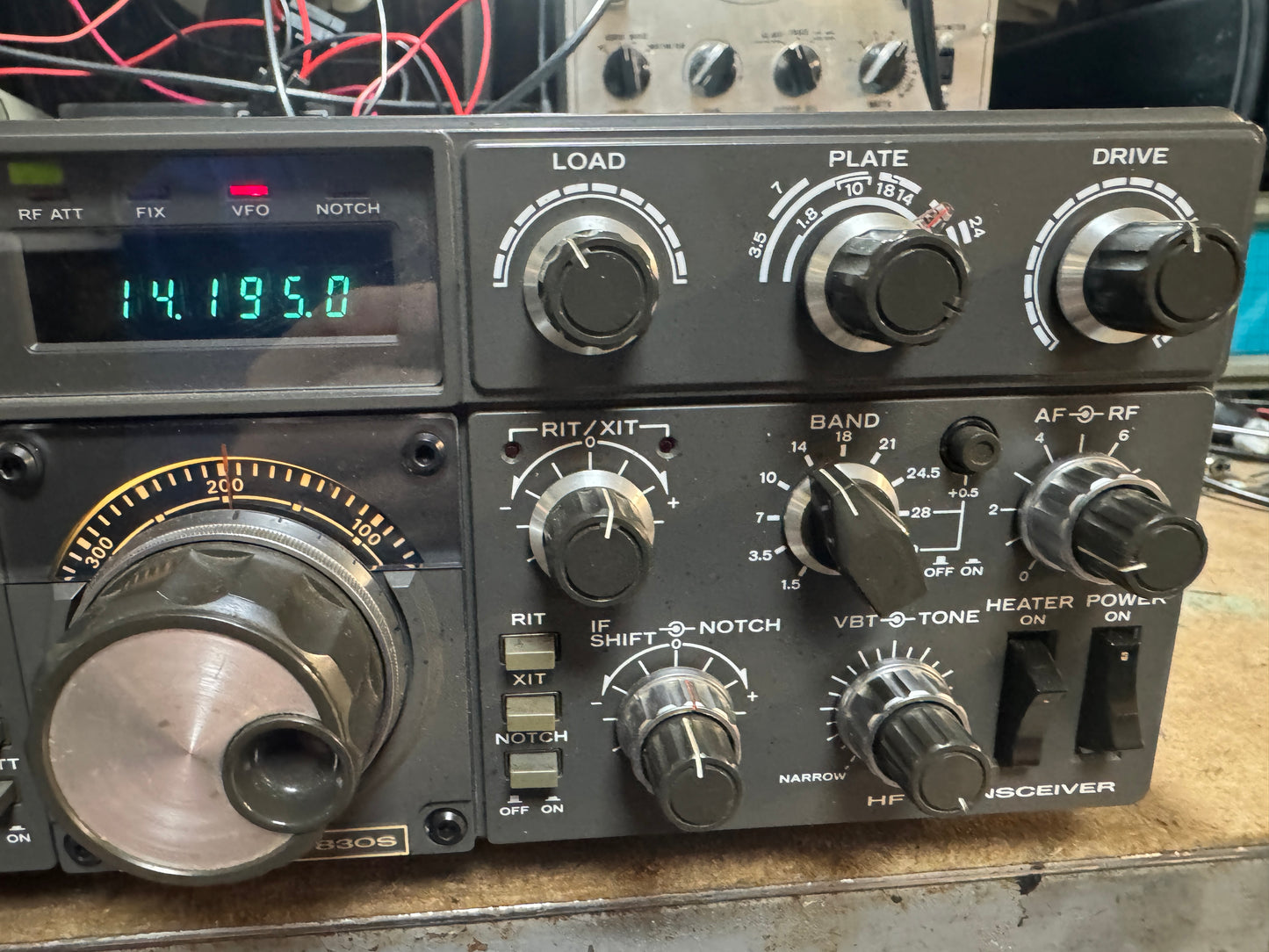 Kenwood TS-830S and D-104
