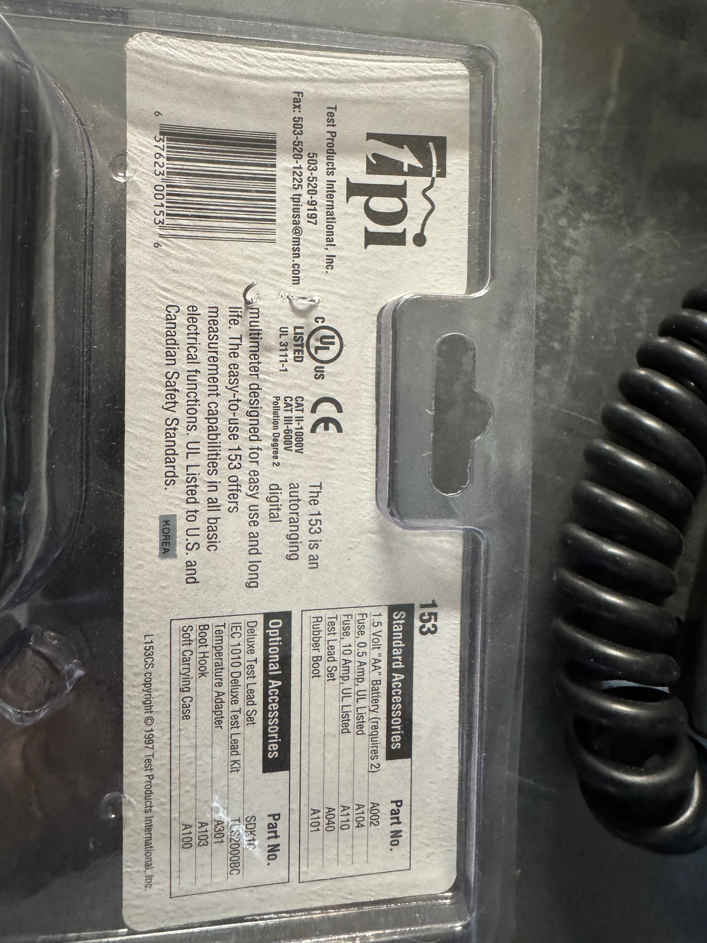 TPI Digital Multimeter 153 (new)