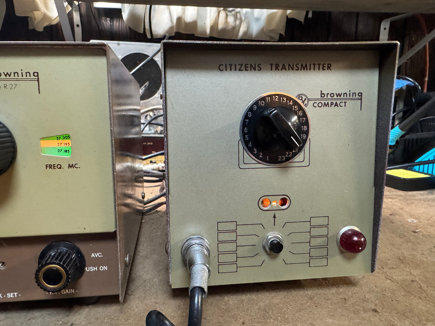 Browning R27 and Compact  AM Transmitter with Turner +3