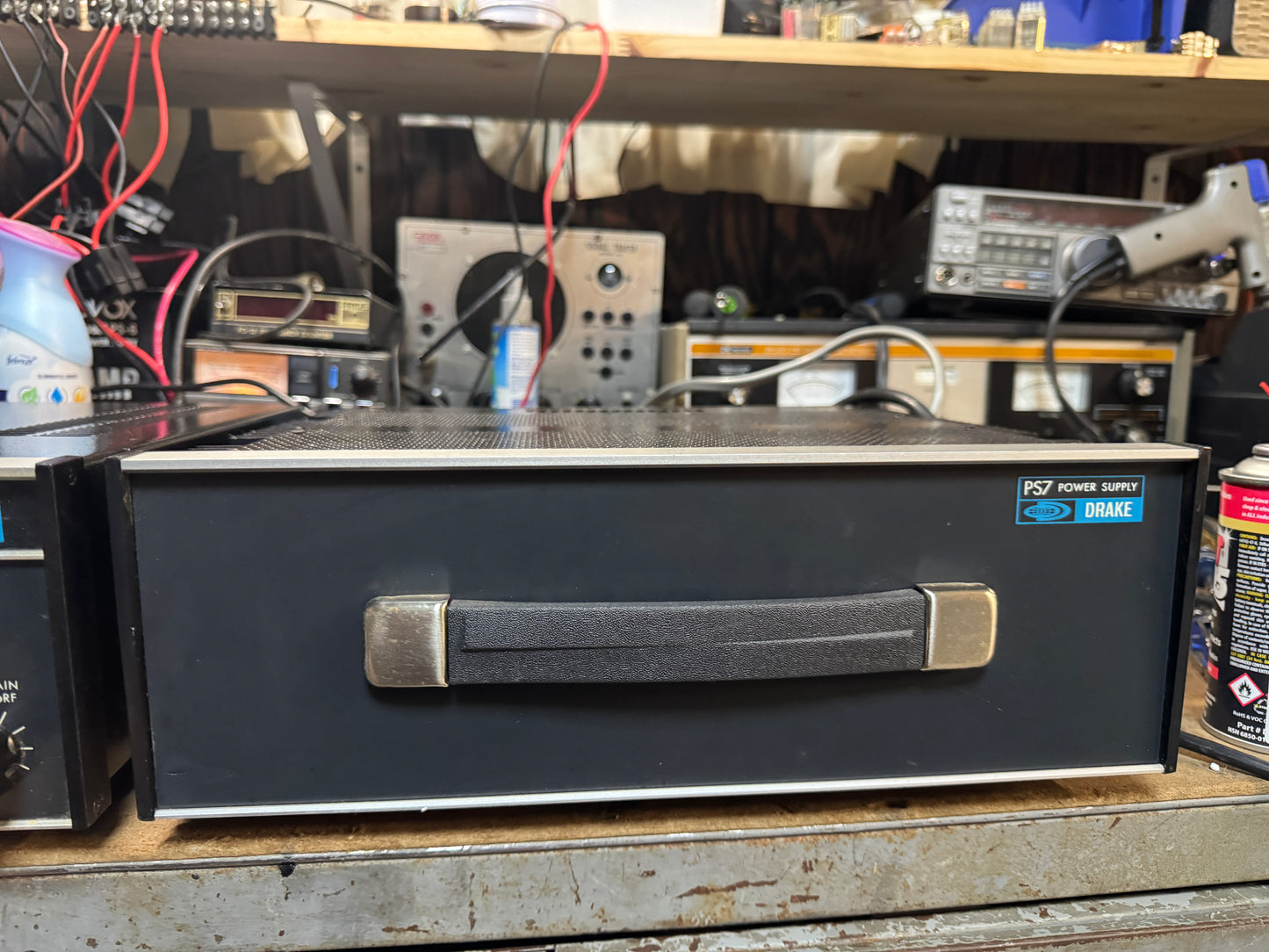 Drake TR7 and PS7 power supply with D-104 10DA
