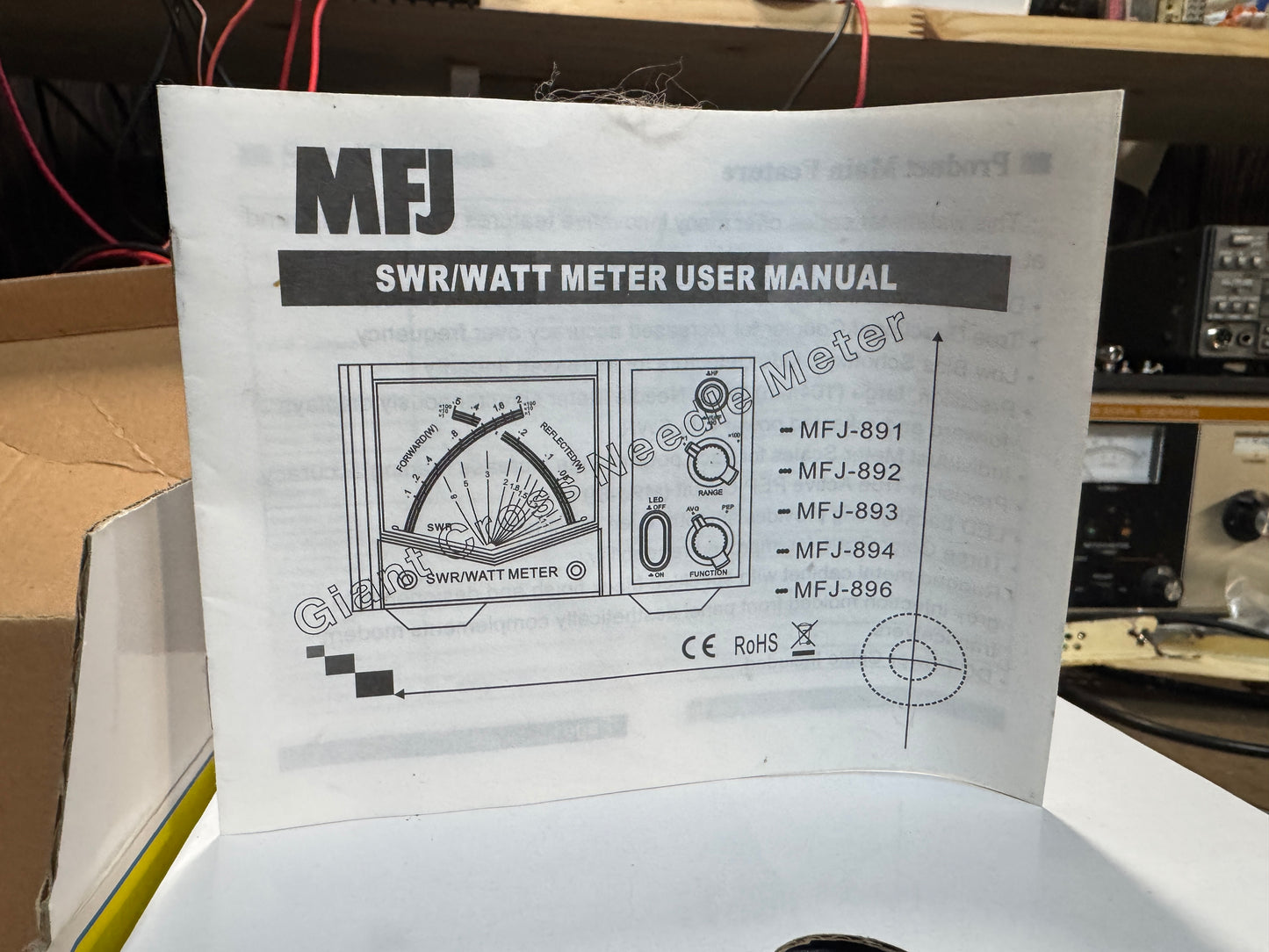 Mfj-891 Cross Needle SWR/Watt Meter (new)