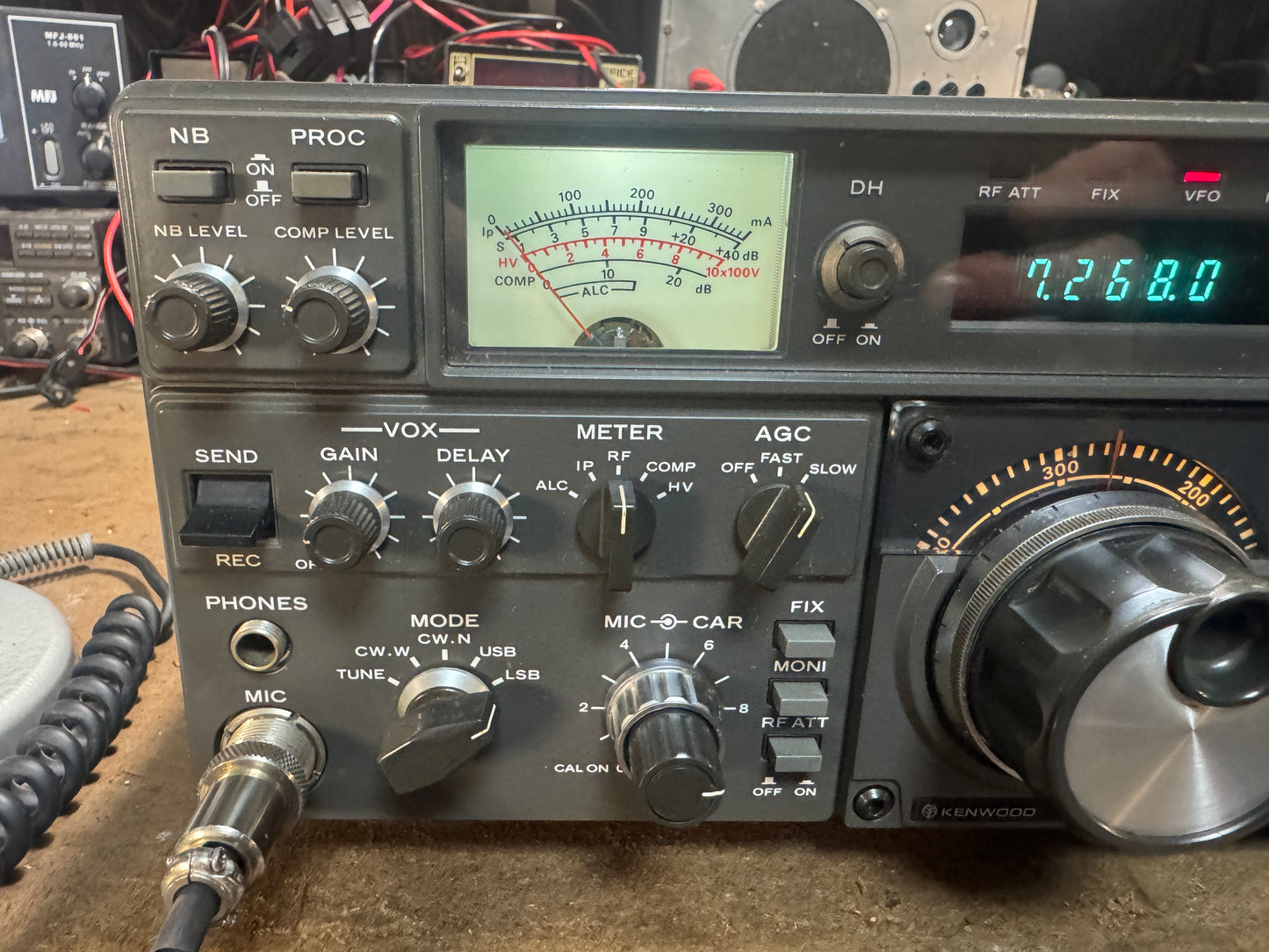 Kenwood TS-830S and D-104