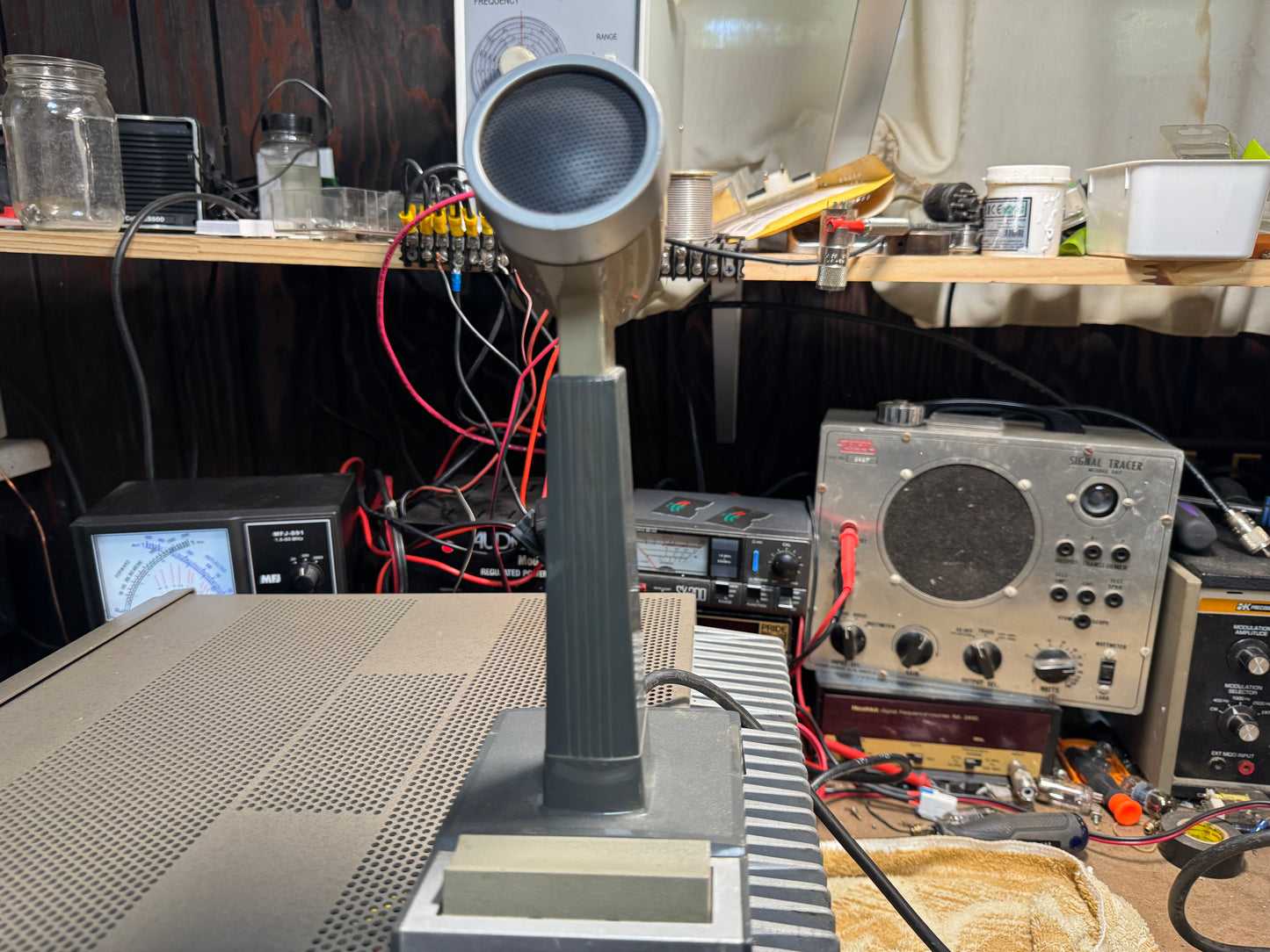 Collins KWM-380 and shure 450