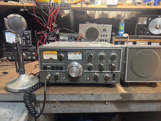Kenwood TS-520 with a SP-520 and D-104