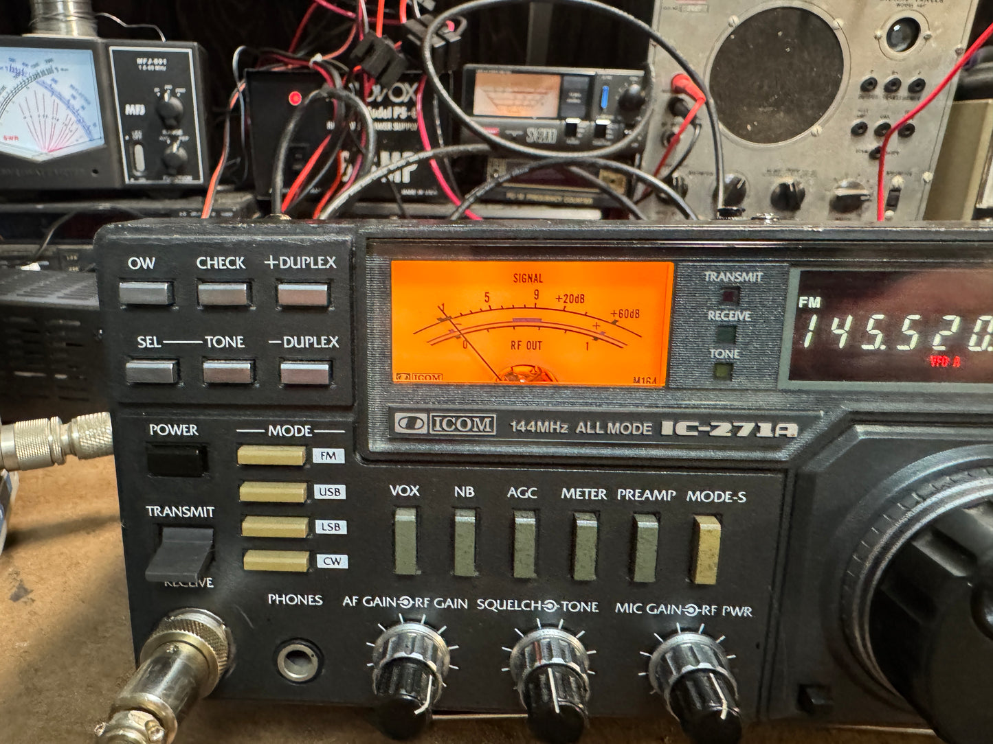 Icom IC-271A and IC PS-15 Power Supply