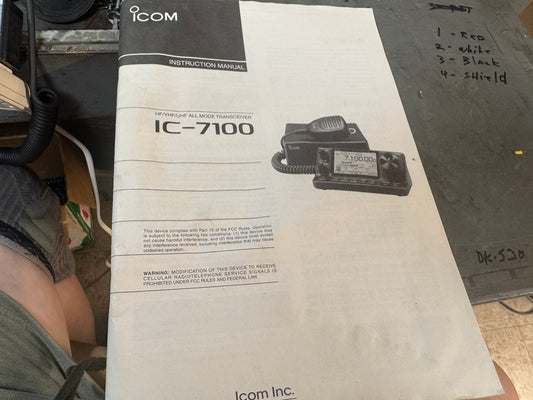 Icom IC-7100 Instruction Manual