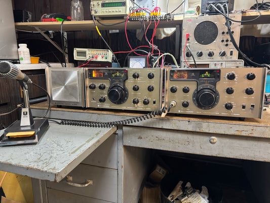 Kenwood Twins D-Series with Matching Speaker and MC-50 Microphone in used HAM Radio Equipment