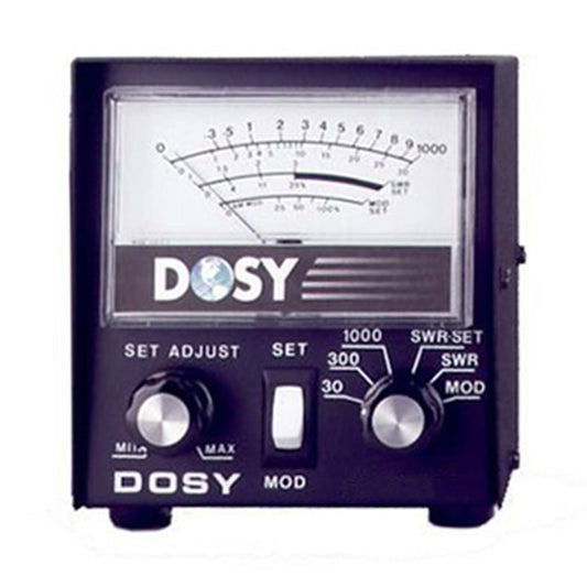 DOSY - PM-1000 INLINE 1,000 WATT SWR BRIDGE & MODULATION METER