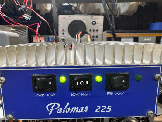 Electrical equipment with 'Palomar 225' branding on a blue background.