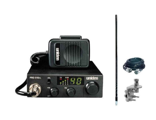 UNIDEN PRO510XL COMPACT 40 CHANNEL CB RADIO WITH ANL FILTER