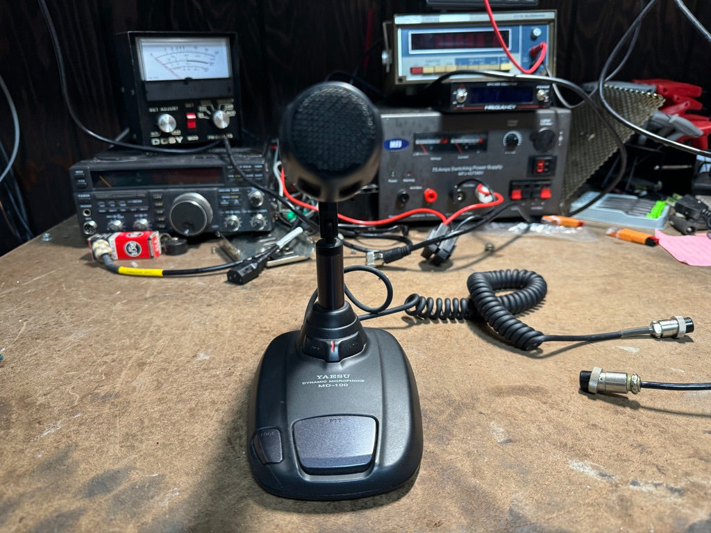 Yaesu MD-100A8X Microphone in used HAM Radio Accessories 