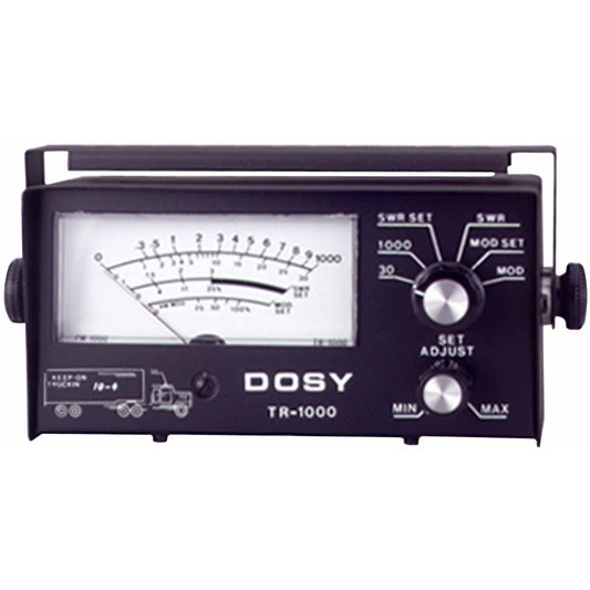 DOSY - TR1000 1,000 WATT IN LINE MOBILE SWR/WATT METER WITH MOUNTING BRACKET